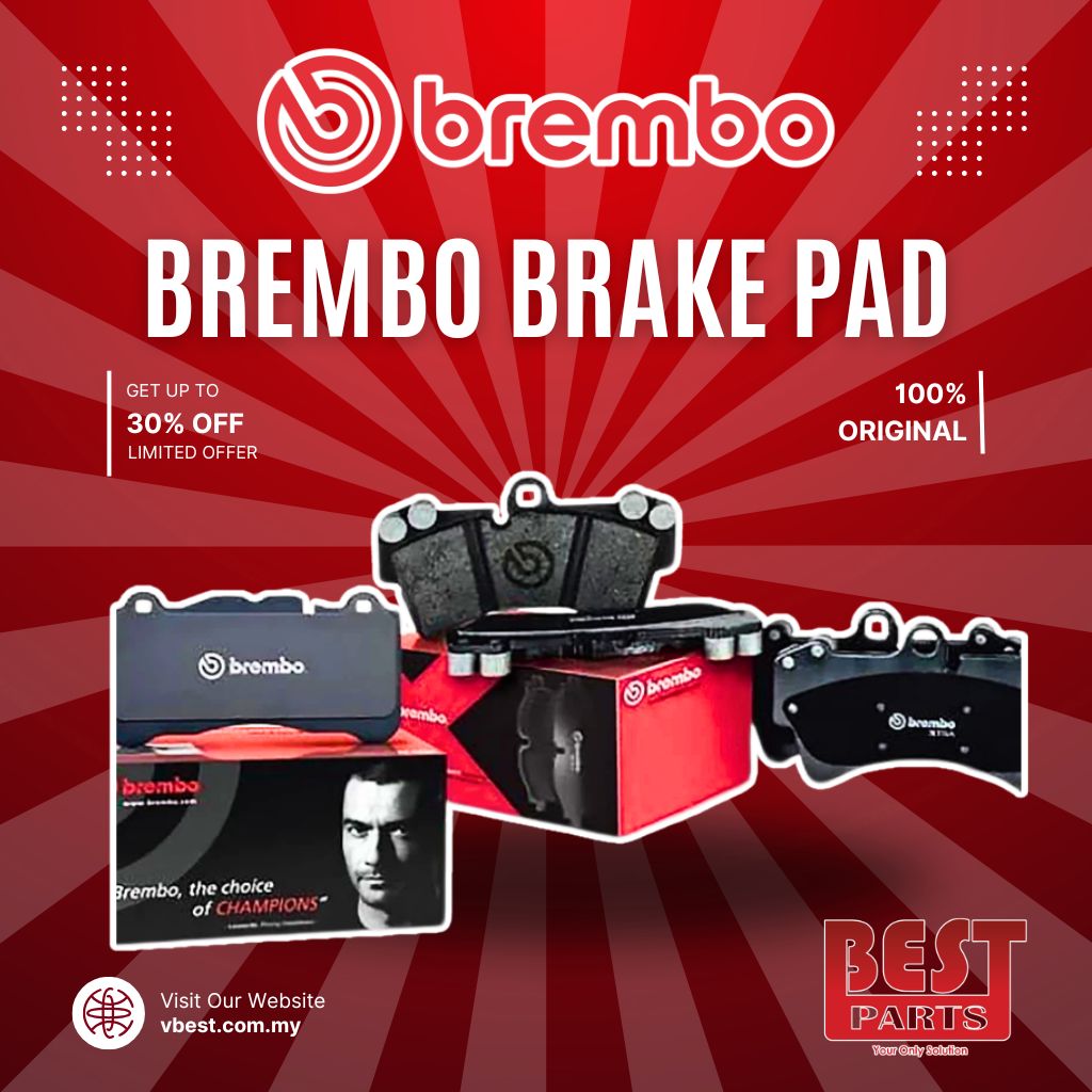 Brembo Perodua Myvi Lagi Best Axia Bezza Front Brake Pad 100% Original Brembo Brake Pad P99027