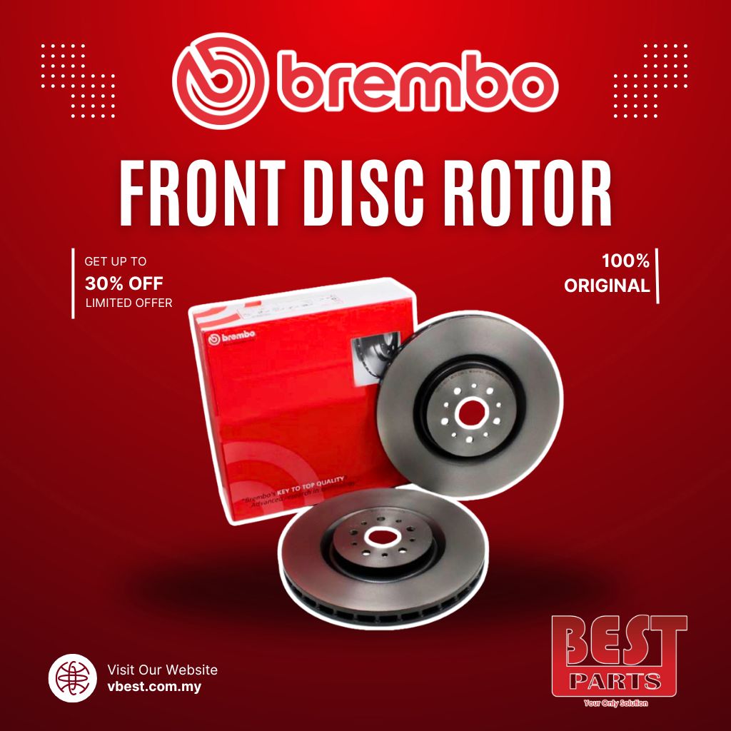 Brembo Honda City T9A GM6 2014~2020 Jazz T5A GK TMO Insight Front Disc Rotor Depan Disc Plate Rotor 100% Original Brembo