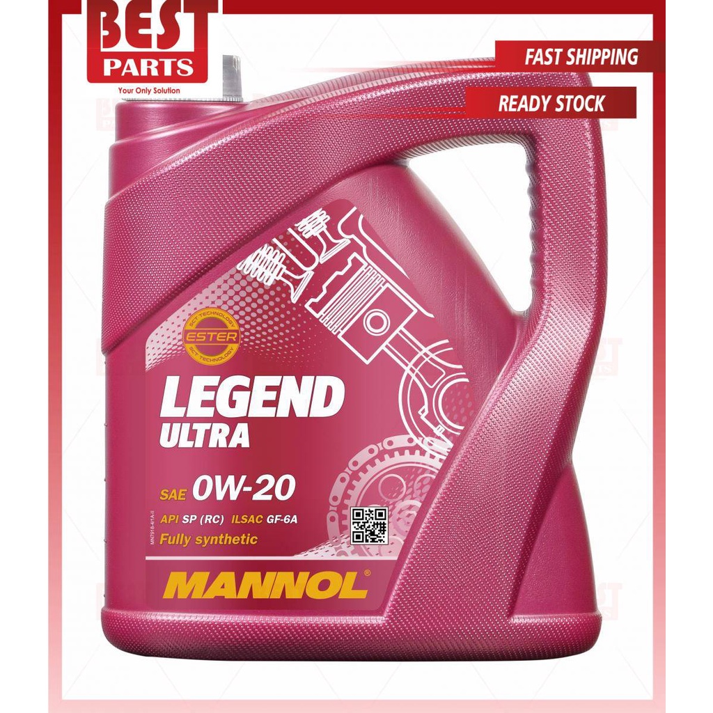 MANNOL Legend Ultra 0W-20 MN7918 (Made in GERMANY) - 4L Fully Synthetic Engine Oil (HC+Ester) - Image 4