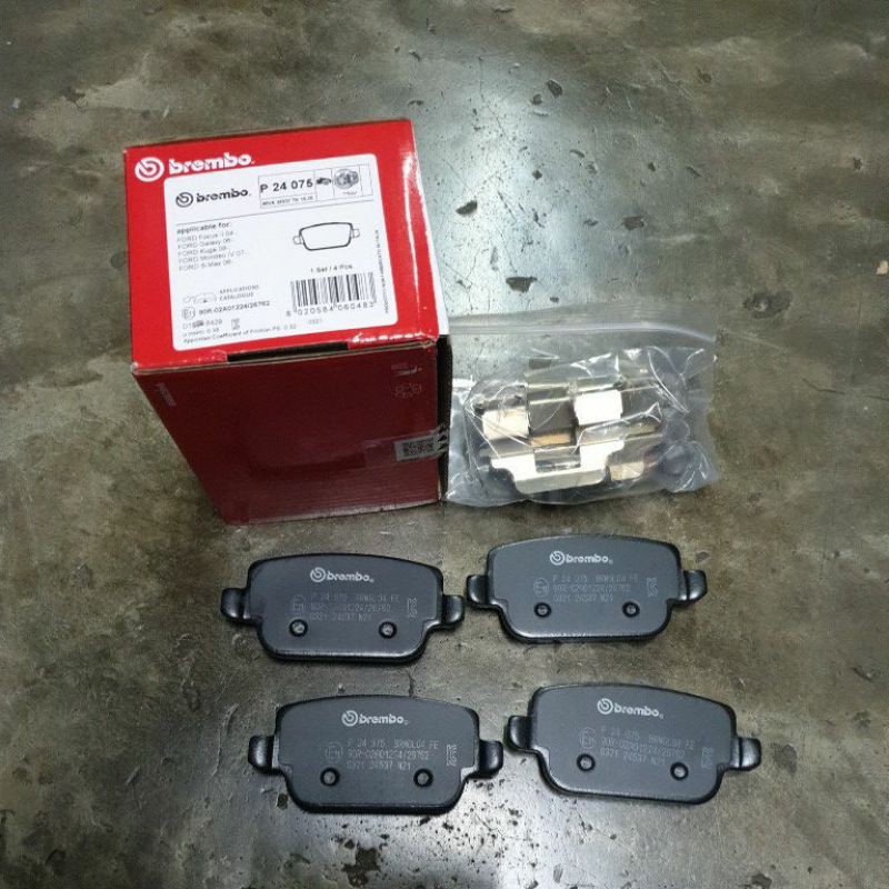100% Original Brembo Proton Exora Bold Preve Suprima Rear Brake Pad Black-Shim P24075 - Image 3