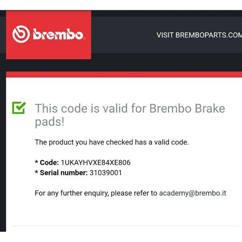100% Original Brembo Proton Exora Bold Preve Suprima Rear Brake Pad Black-Shim P24075 - Image 8