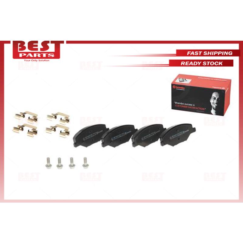 100% Original Brembo Volkswagen Polo 1.6 Sedan Year 2011-2016 Vento 1.6 Front Brake Pad Black-Shim P85121 - Image 4