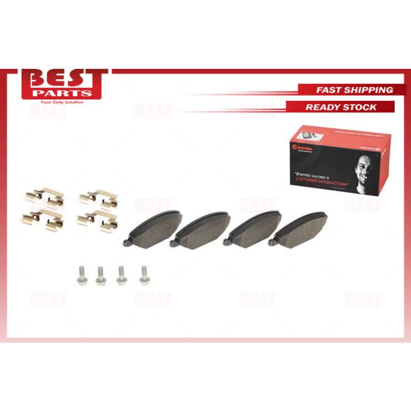 100% Original Brembo Volkswagen Polo 1.6 Sedan Year 2011-2016 Vento 1.6 Front Brake Pad Black-Shim P85121 - Image 5