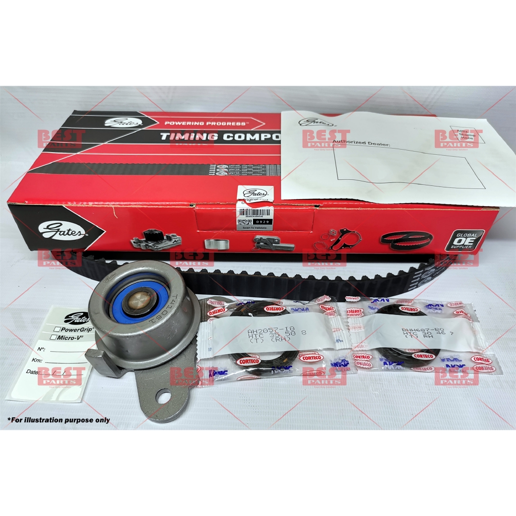 Gates Timing Belt Kit Timing Kit Proton Saga 12V Iswara Wira 1.3 1.5 92RU22 - Image 3