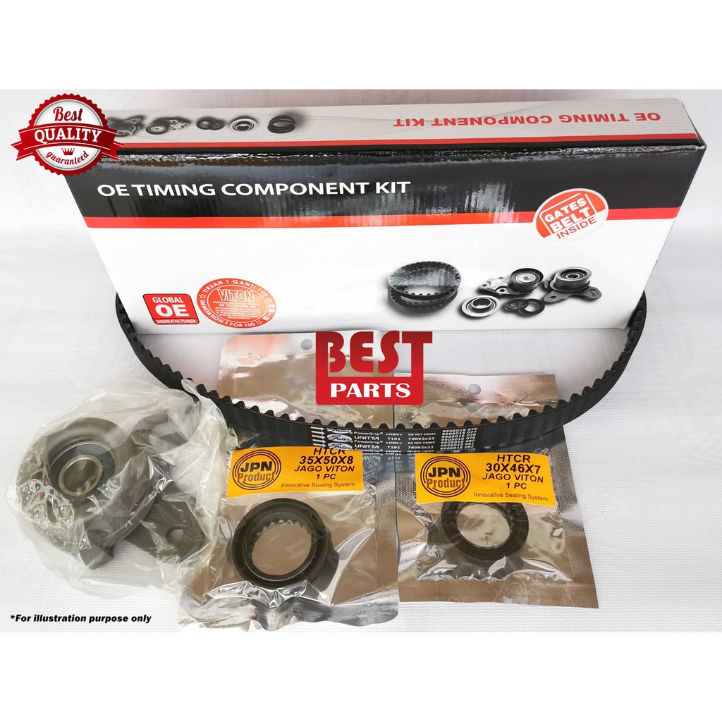 Gates Timing Belt Kit Timing Kit Proton Saga 12V Iswara Wira 1.3 1.5 92RU22 - Image 4