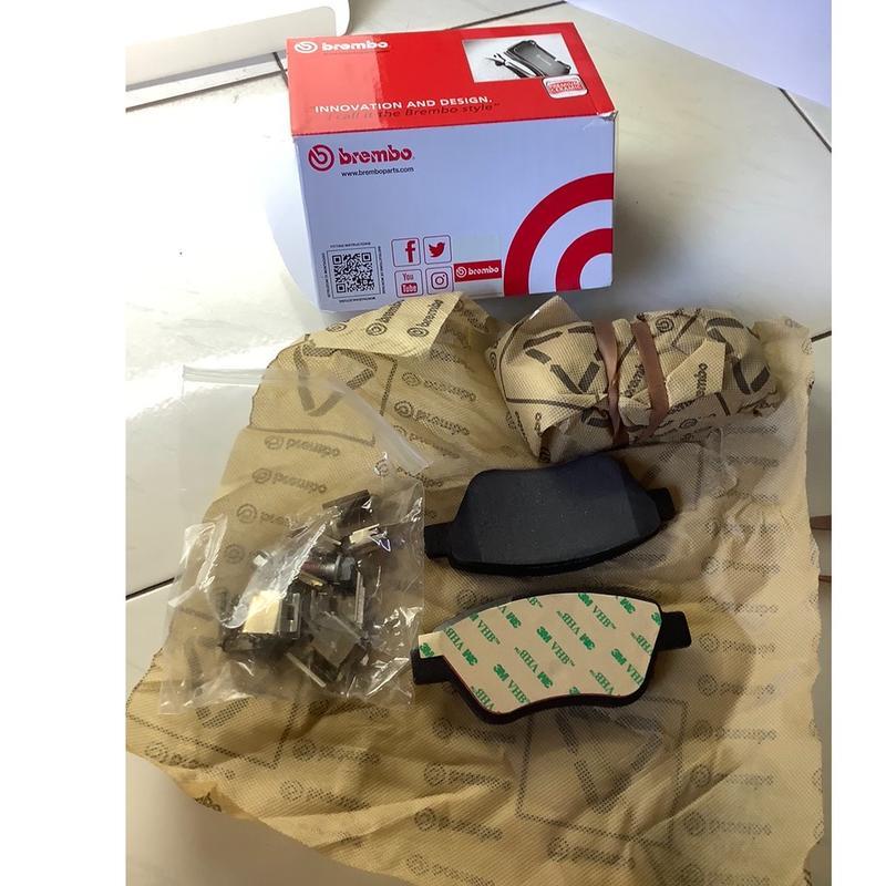 100% Original Brembo Nao Proton Gen2 Satria Neo Persona Front Brake Pad with Clip Red-Shim P59051 - Image 2