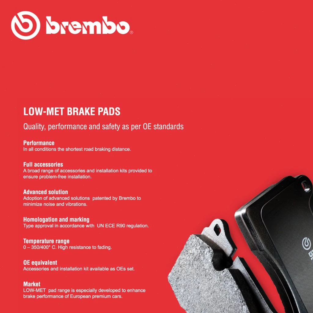 Brembo Nissan X-Trail T30 Serena C24 Front Depan Brake Pad P56040 - Image 3
