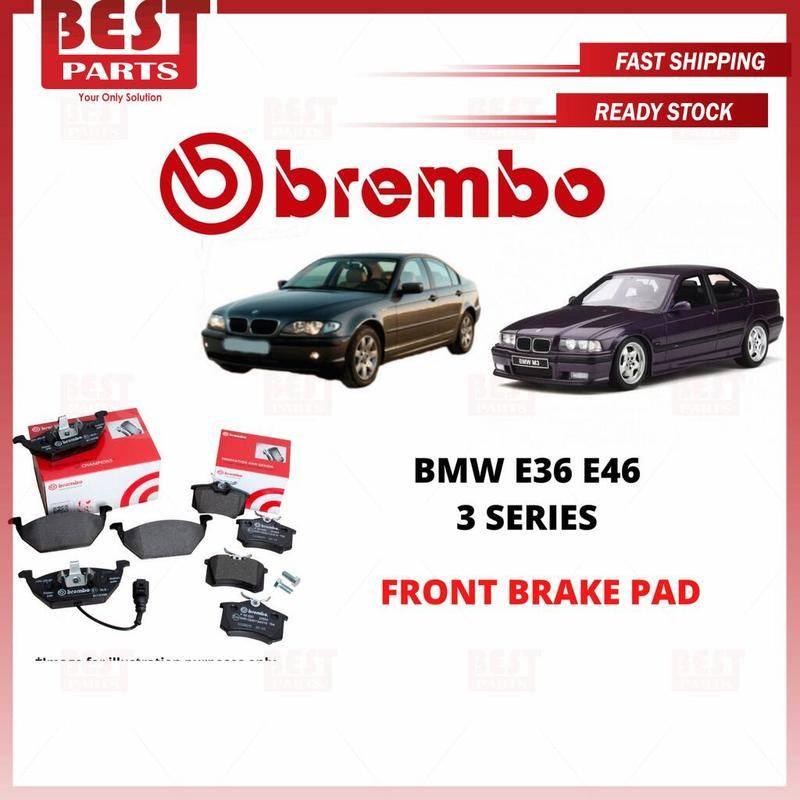 100% Original Brembo Bmw E36 E46 3 Series Front Brake Pad Black-Shim P06024