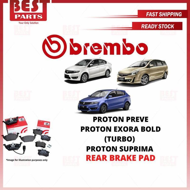 100% Original Brembo Proton Exora Bold Preve Suprima Rear Brake Pad Black-Shim P24075