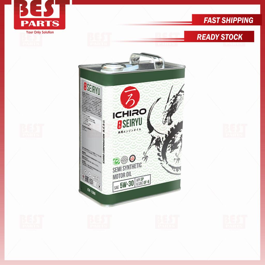 Ichiro Seiryu Engine Oil 5W30 API SP ILSAC GF-6 Semi Synthetic Blend ...