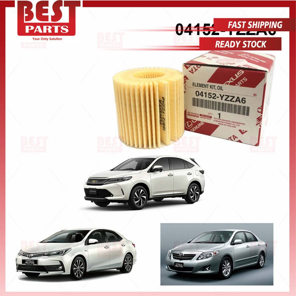 Toyota Oil Filter 04152-YZZA6 Altis ZRE141 ZRE142 ZRE143 Prius ZVW30 Wish (2009-) ZGE20 ZGE22 Harrier (2014-) ZSU60