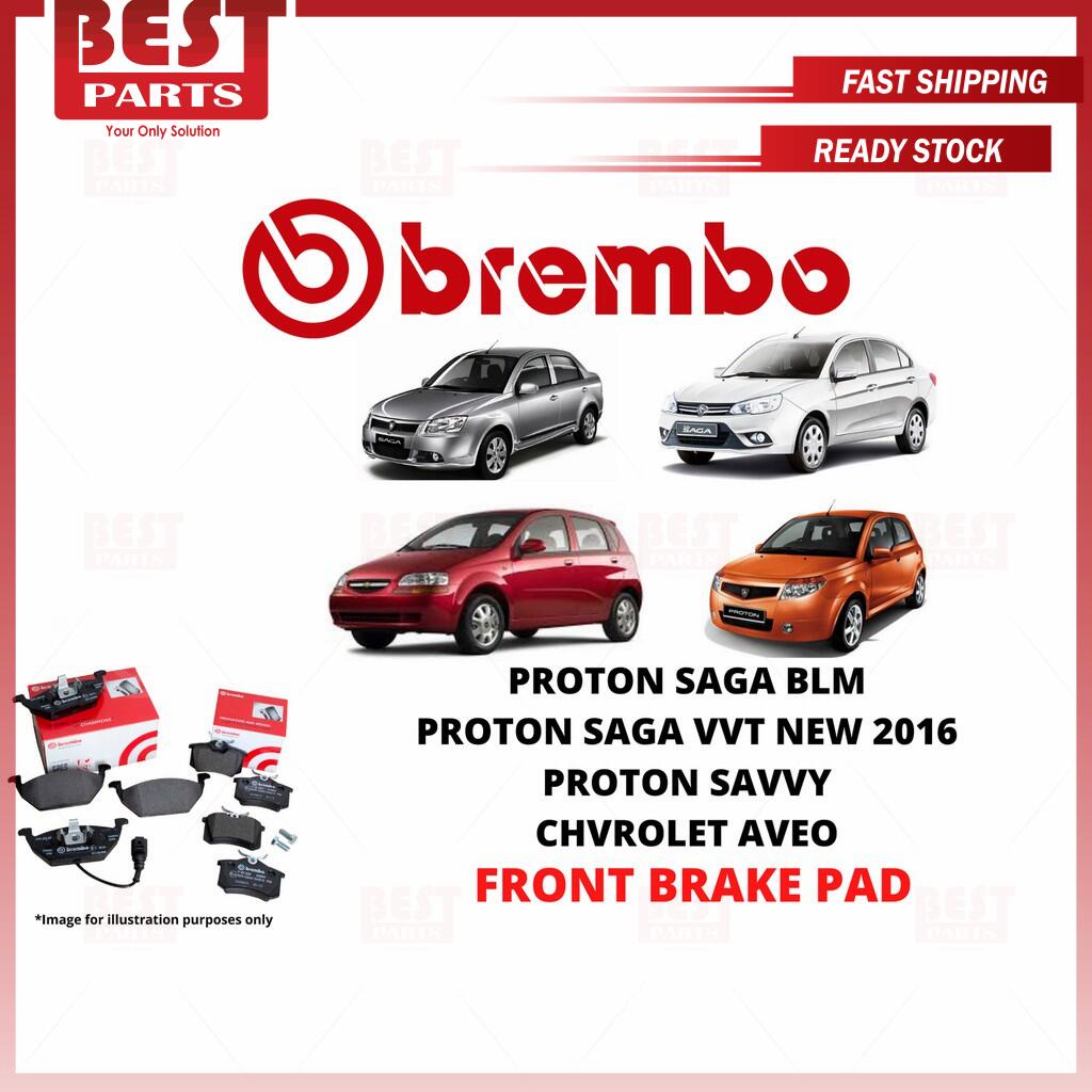 100% original Brembo Proton Blm Saga New VVT 2016 Savvy Chevrolet Aveo Front Brake Pad Black-Shim P24048