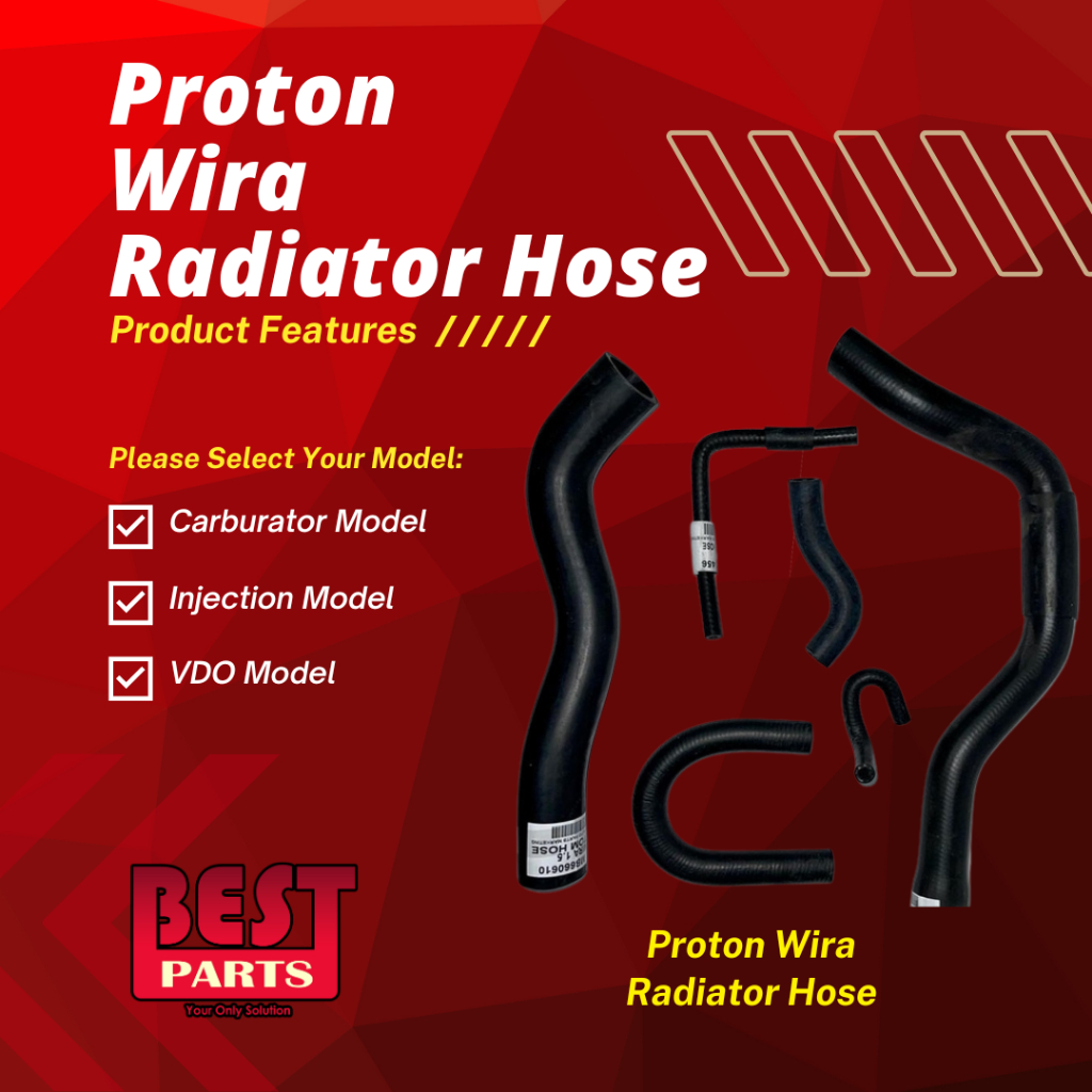 Oem Radiator Hose Set Proton Wira Satria 1.3 1.5 Injection Carburator VDO