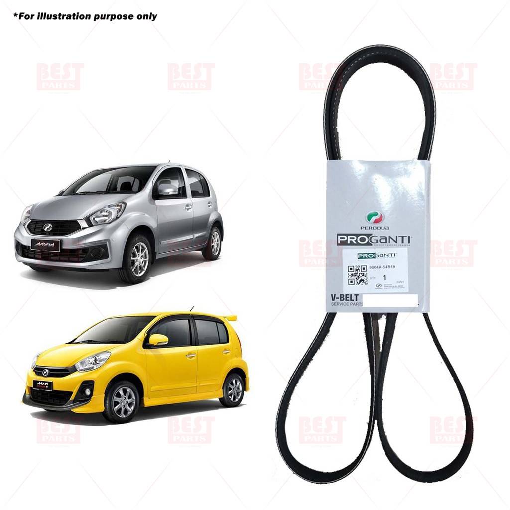 PERODUA FAN BELT V-BELT MYVI LAGI BEST D54T 1.5 2010-2017 GENUINE PARTS ( 6PK1630)