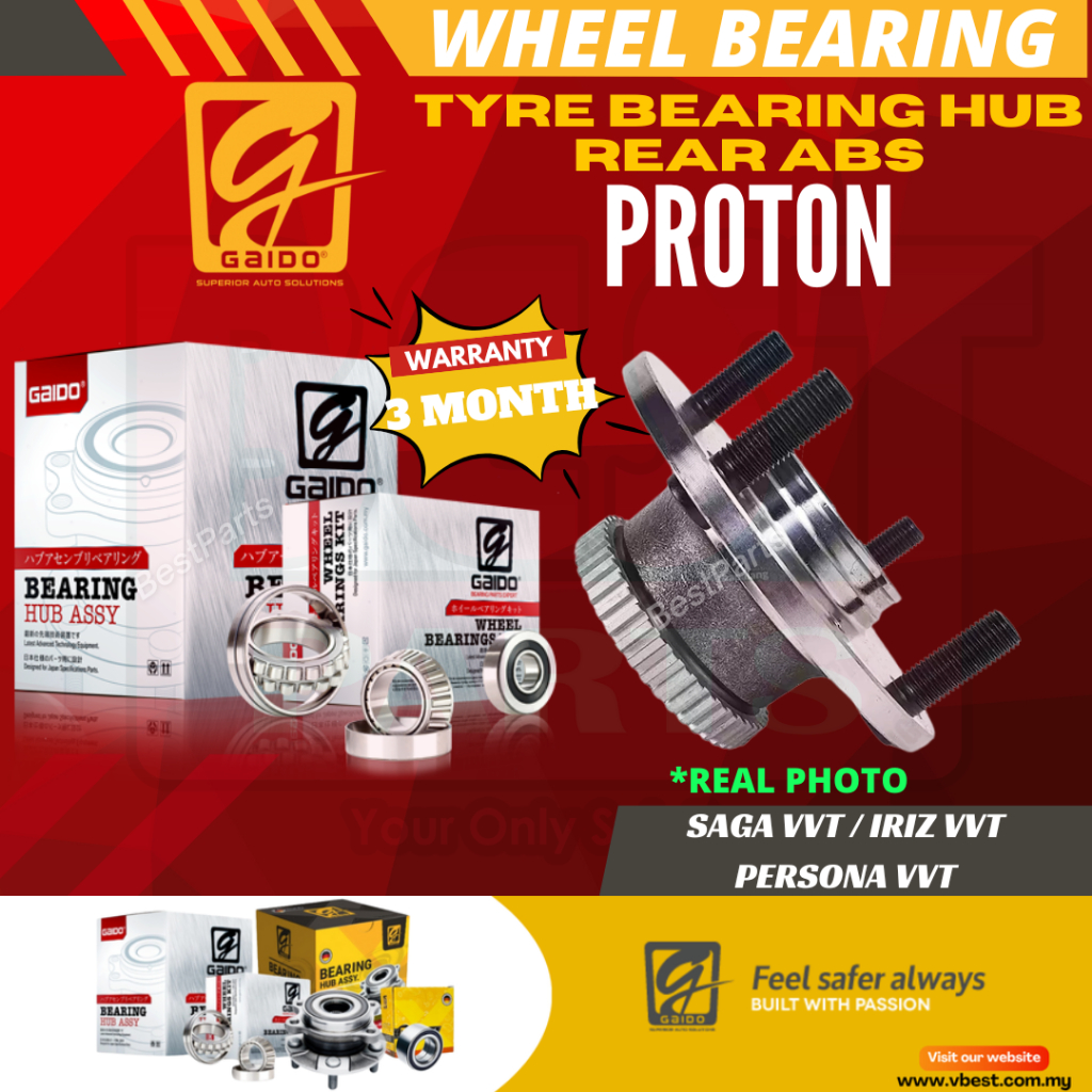 Gaido Front Rear Wheel Bearing Hub Proton Persona New VVT Iriz Depan Belakang Bearin Tayar Kereta