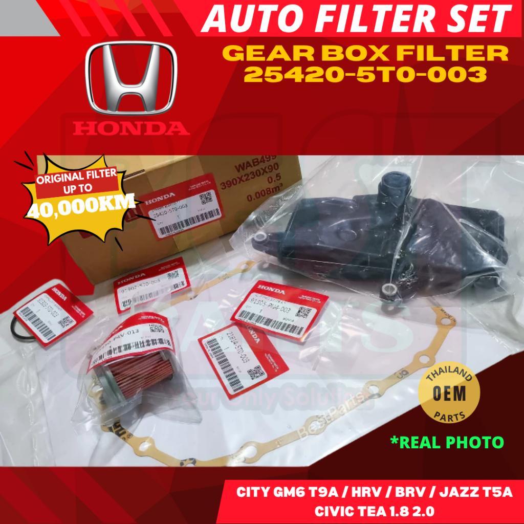Honda City GM6 T9A HRV CVT BRV Jazz T5A Civic TEA 1.8 2.0 Auto Gear Box Filter 25420-5T0-003